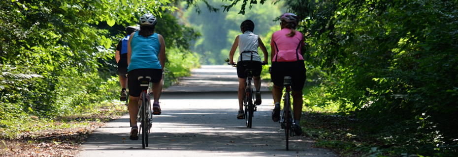 Riding along the Greenline at Shelby Farms
